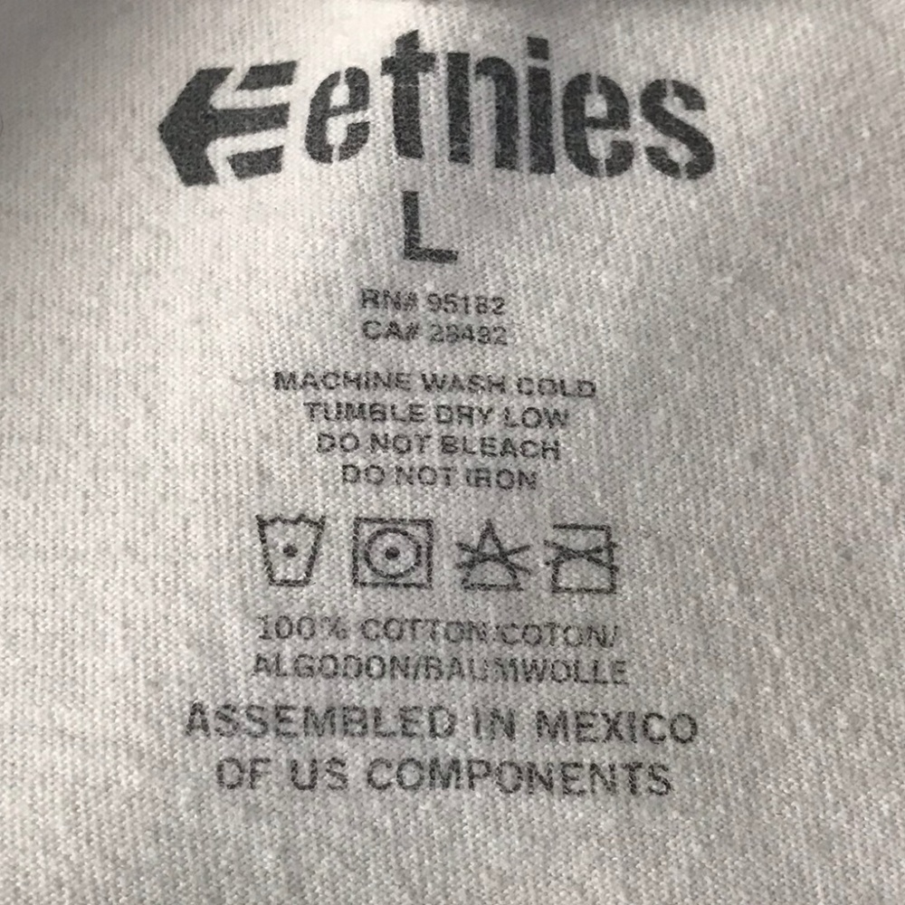 Etnies Classic Graphic Skateboard Tee Size M to L - Picture 7 of 8